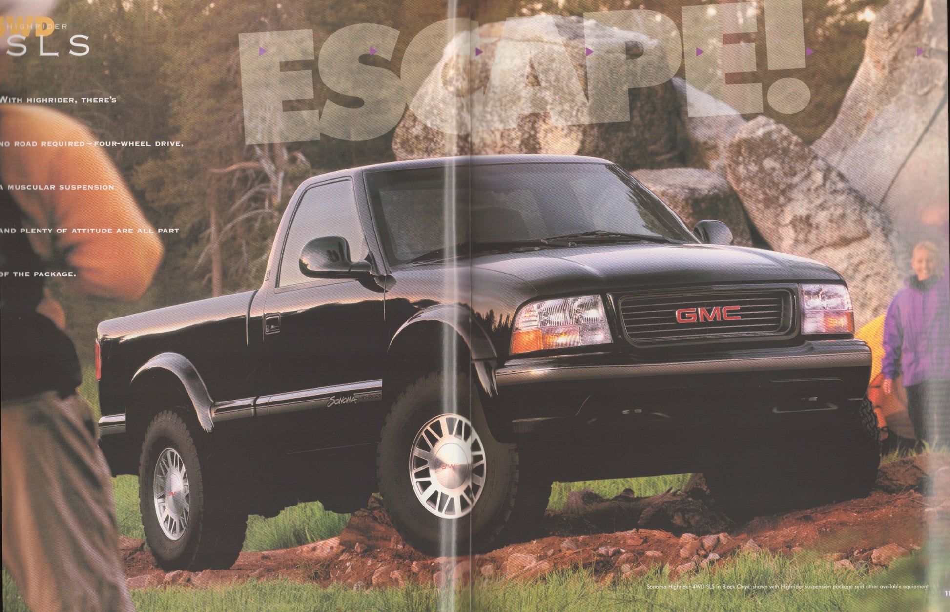 1998 GMC Sonoma pickup truck original dealer sales brochure escape  photo