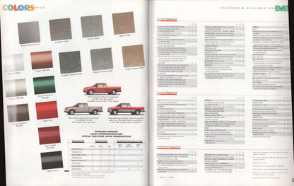 1998 GMC Sonoma pickup truck original dealer sales brochure color and equipment pages