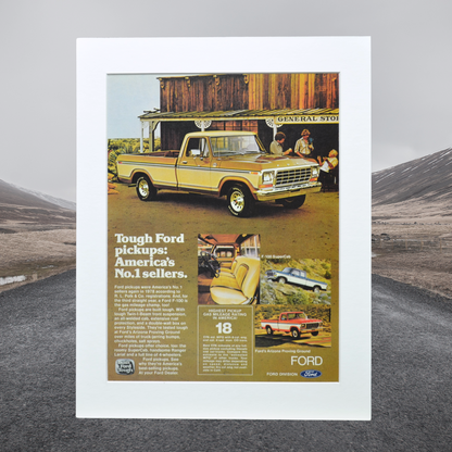 1978 Ford F-100 Pickup Truck Ad print