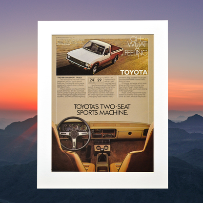 1981 Toyota SR5 Sport Truck Ad – Classic Pickup Nostalgia