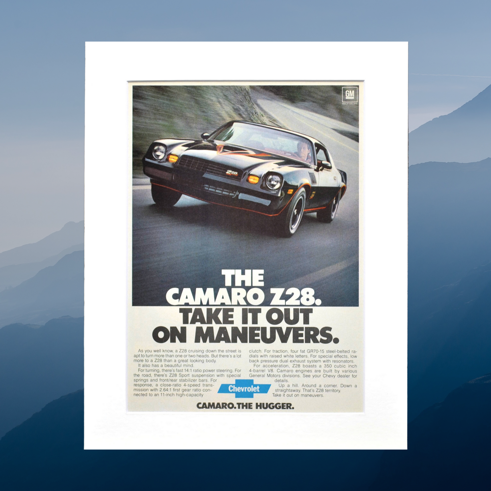 1978 Chevrolet Camaro Z28 Ad print