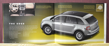 Interior spread presenting the Ford Edge, emphasizing its features and versatile design