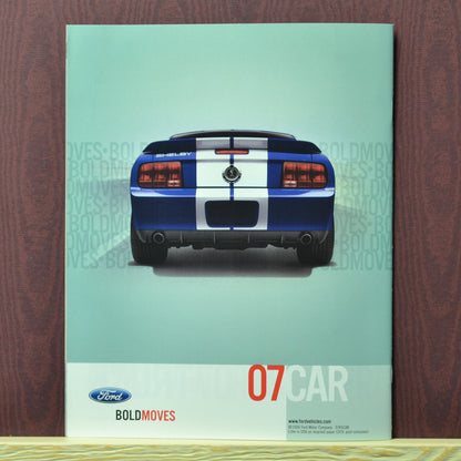 2007 Ford Car Brochure Back Cover Featuring Ford Bold Moves Campaign