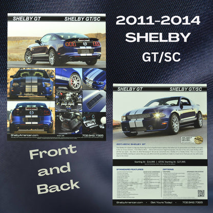 2011-2014 Shelby GT/SC dealer flyer with specifications – John Barnes Collection