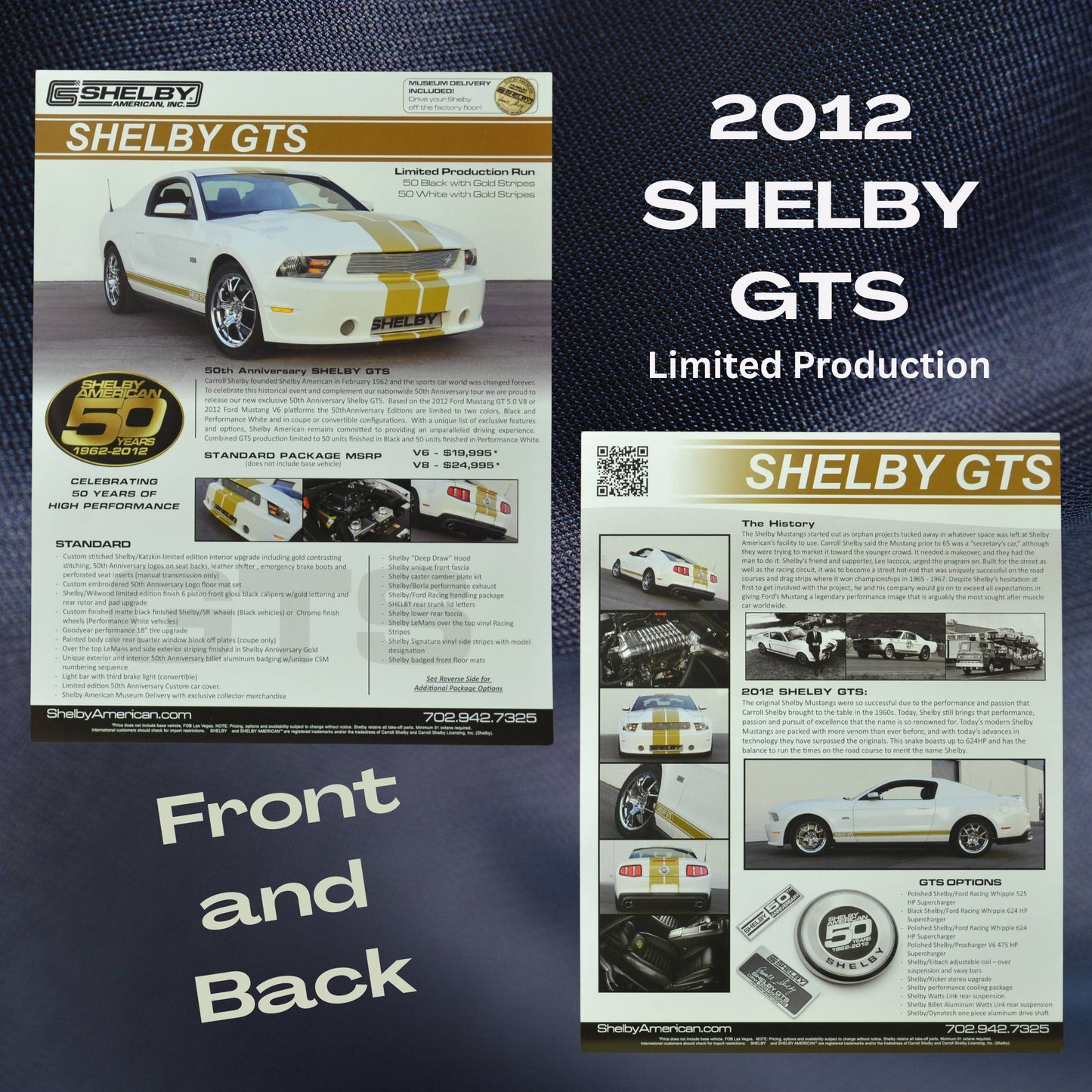 2012 Shelby GTS Limited Production dealer flyer – John Barnes Collection