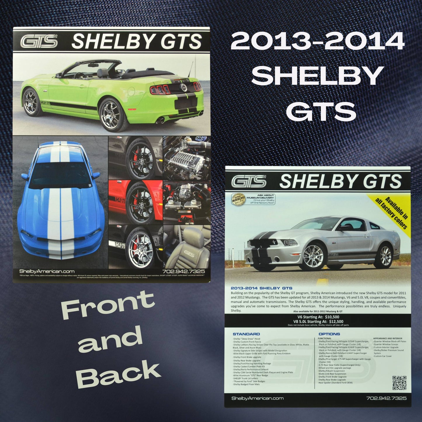 2013-2014 Shelby GTS dealer flyer with specifications – John Barnes Collection