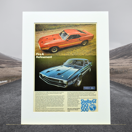 1969 Shelby GT-350 & GT-500 Print Ad