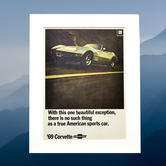 1969 Chevrolet Corvette Print Ad