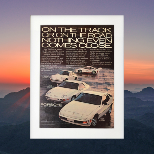 Vintage 1978 Porsche print Ad