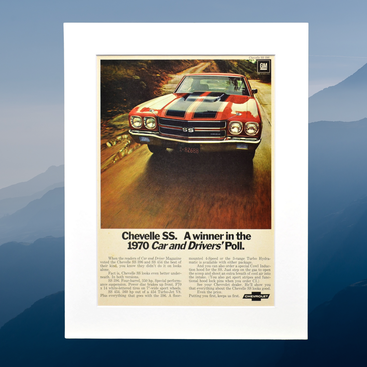 1970 Chevrolet Chevelle SS 454 Print Ad