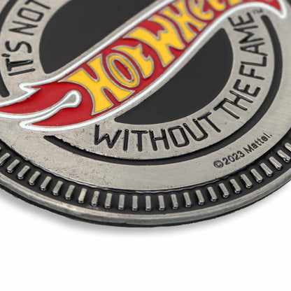 Hot Wheels Car Embossed Metal Badge