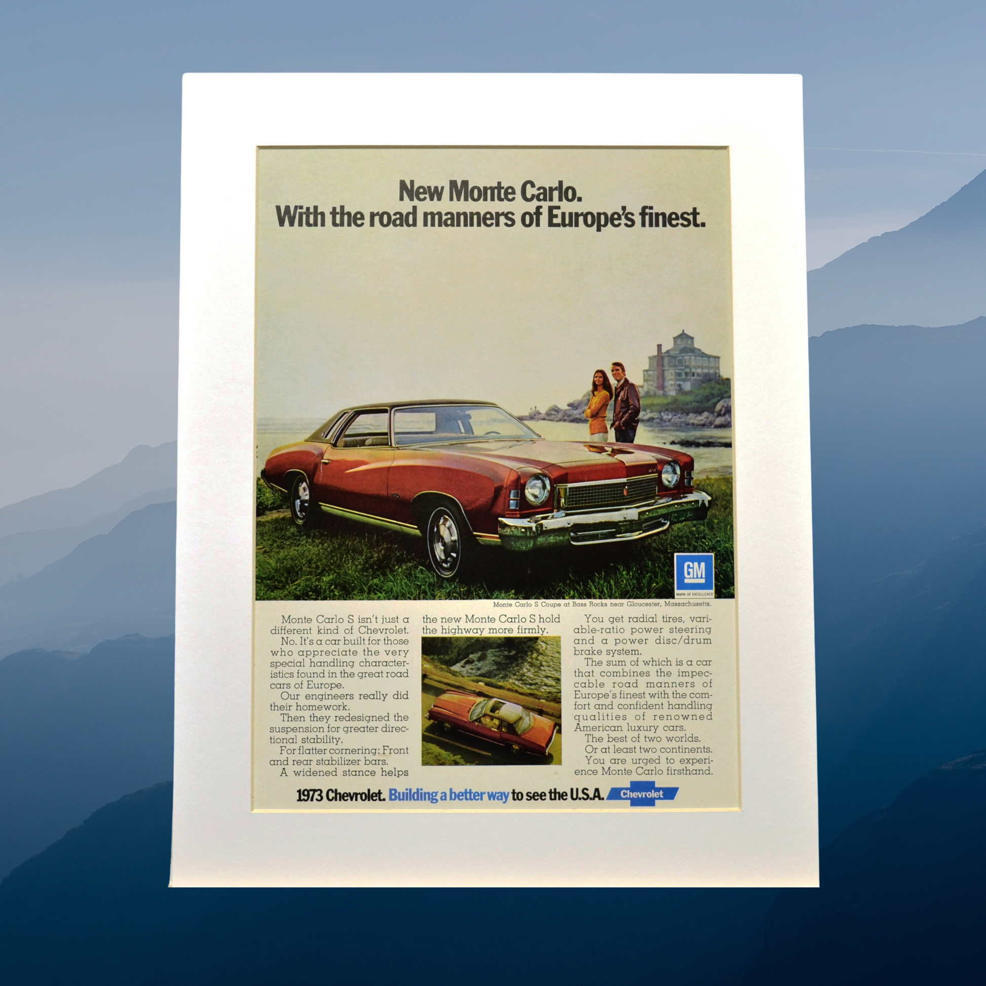 1973 Chevrolet Monte Carlo Print - Classic Car Wall Art