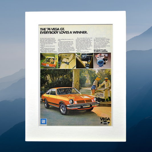 1974 Chevy Vega GT Print Ad