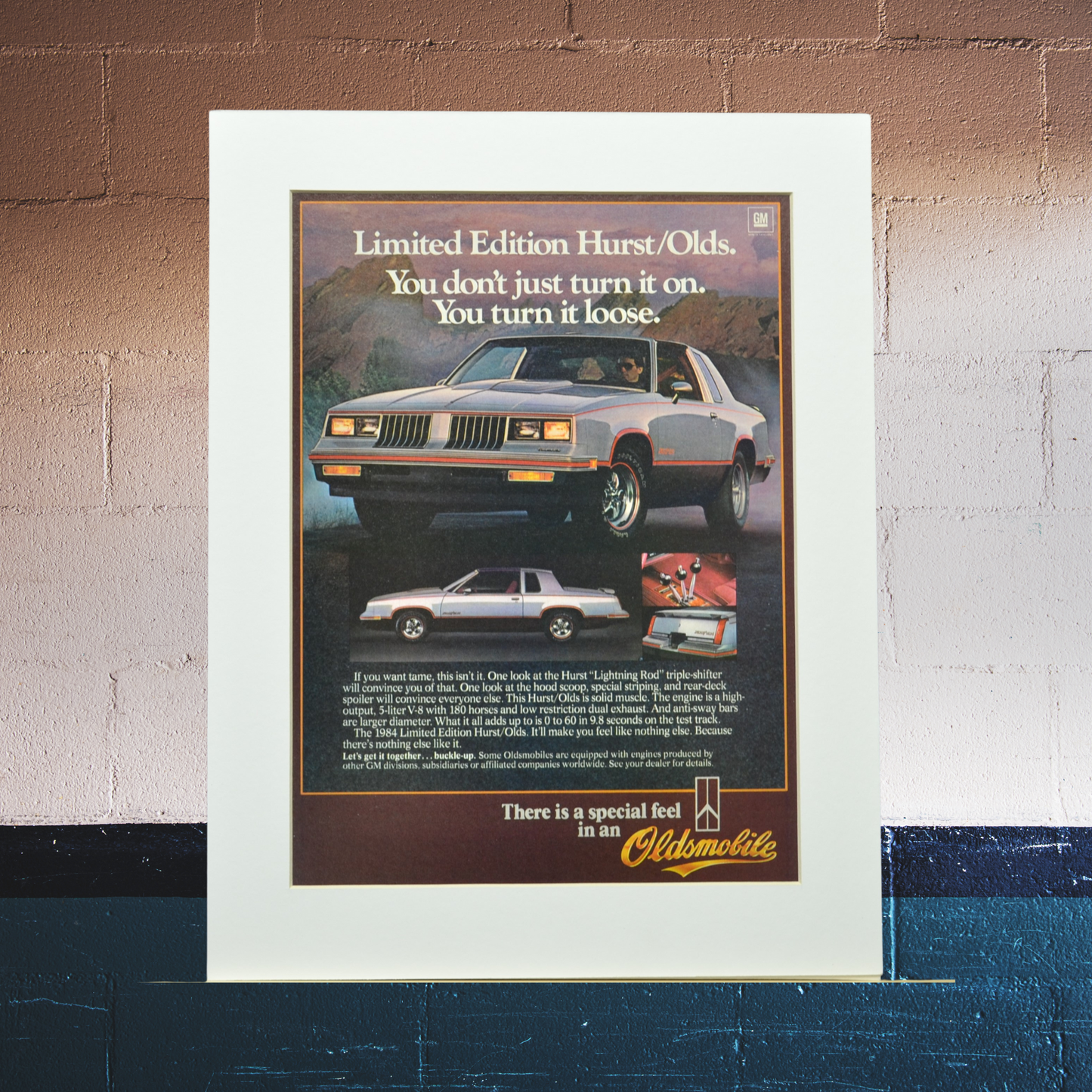 1984 Hurst/Olds print Ad