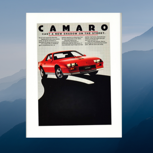 1982 Chevrolet Camaro Z28 Ad - Vintage Muscle Car Print for Garage or Mancave Decor