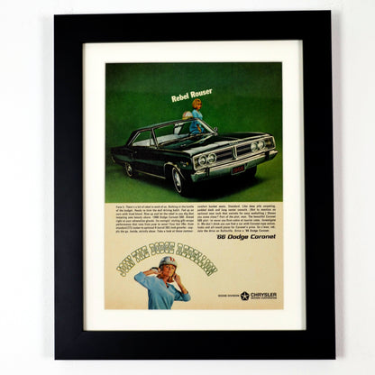 Own a Piece of Dodge History: 1966 Coronet Framed Ad