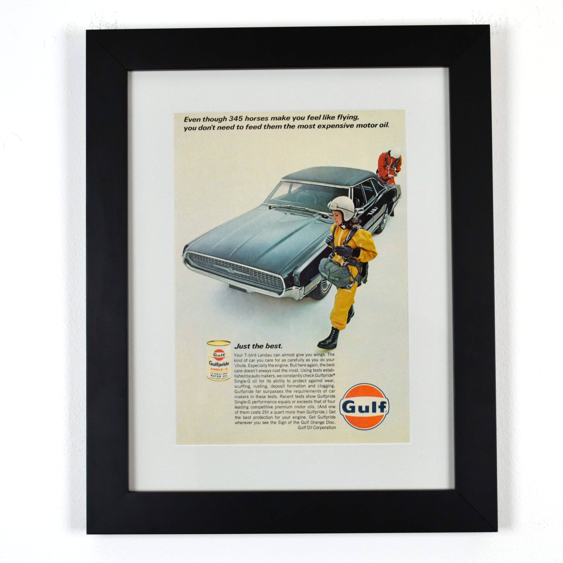 Fill Up on Nostalgia: Framed Gulf Oil Print