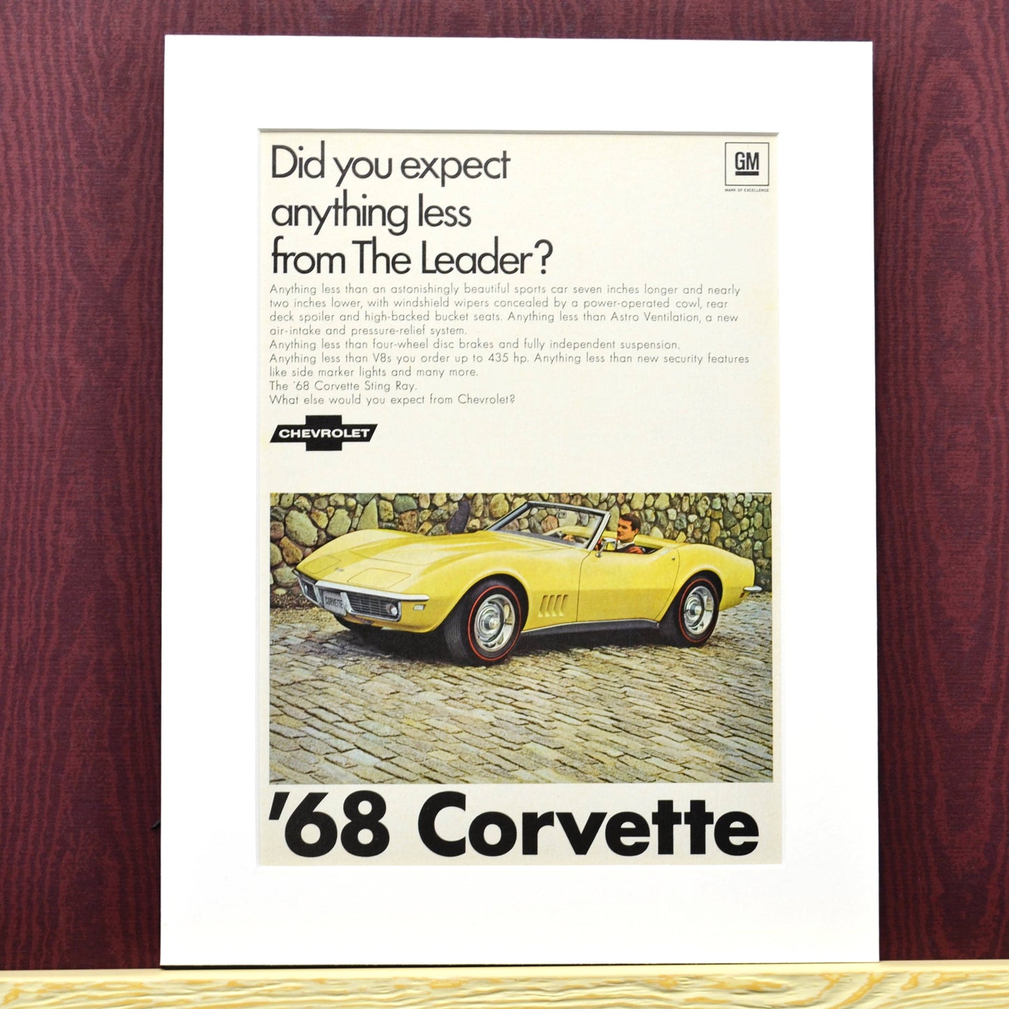 1968 Corvette Sting Ray Ad 