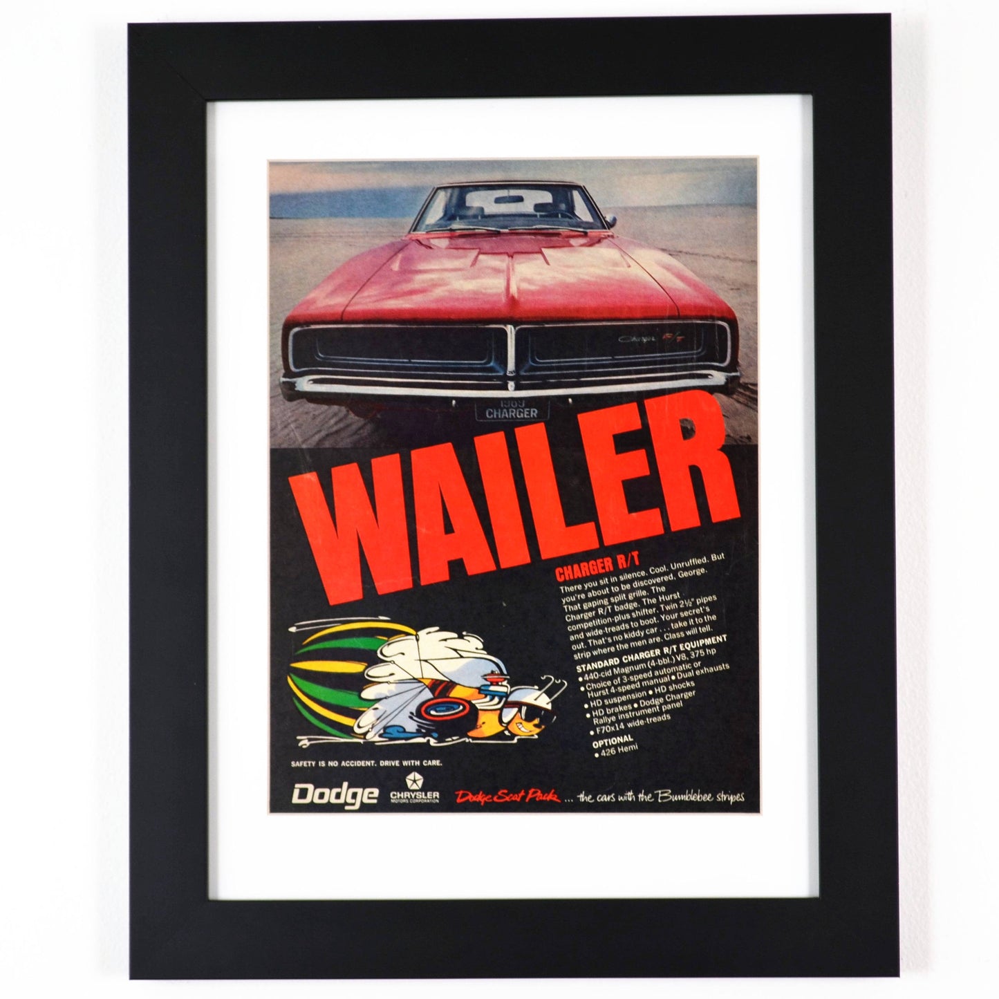 69 dodge charger framed