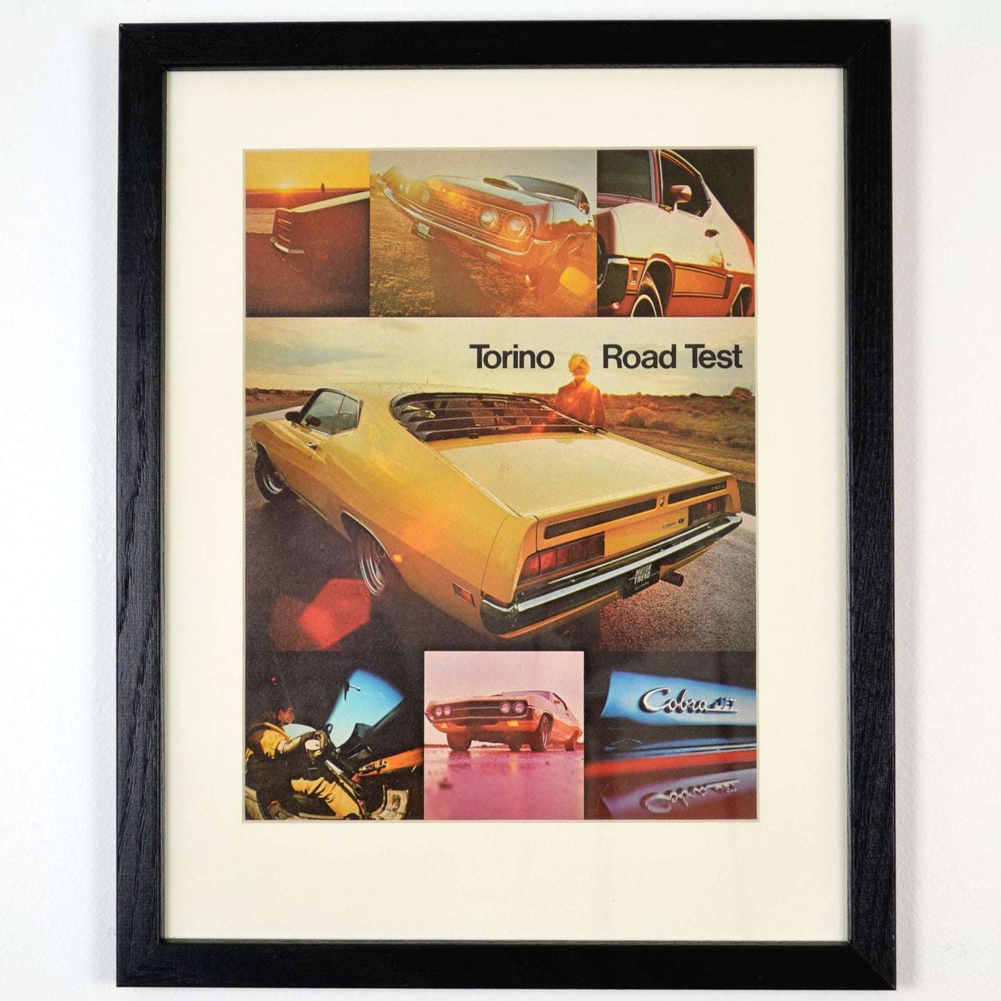 70 Ford Torino classic car print, framed