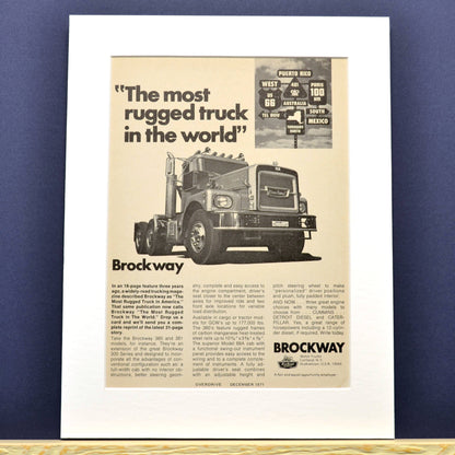 1971 Brockway print ad