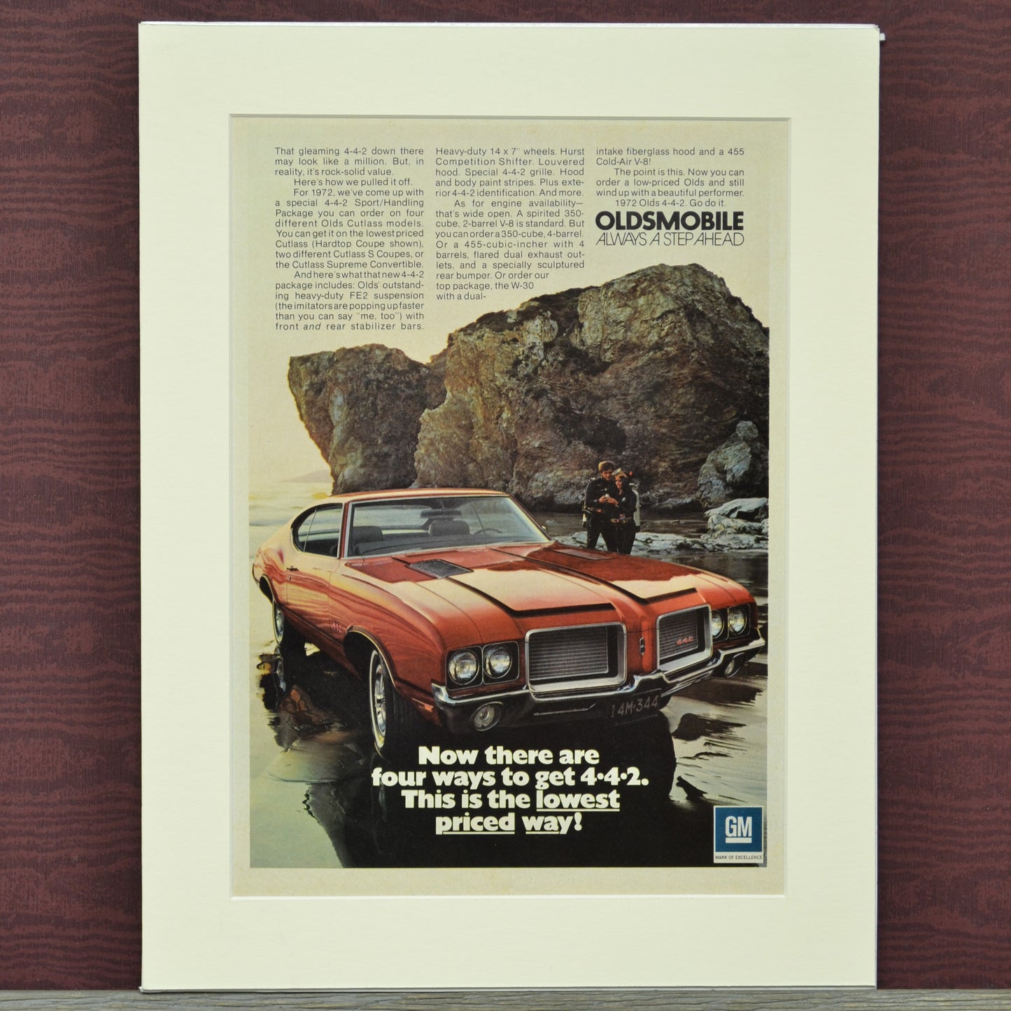 Complete Your 442 Collection: 1972 Oldsmobile Wall Art