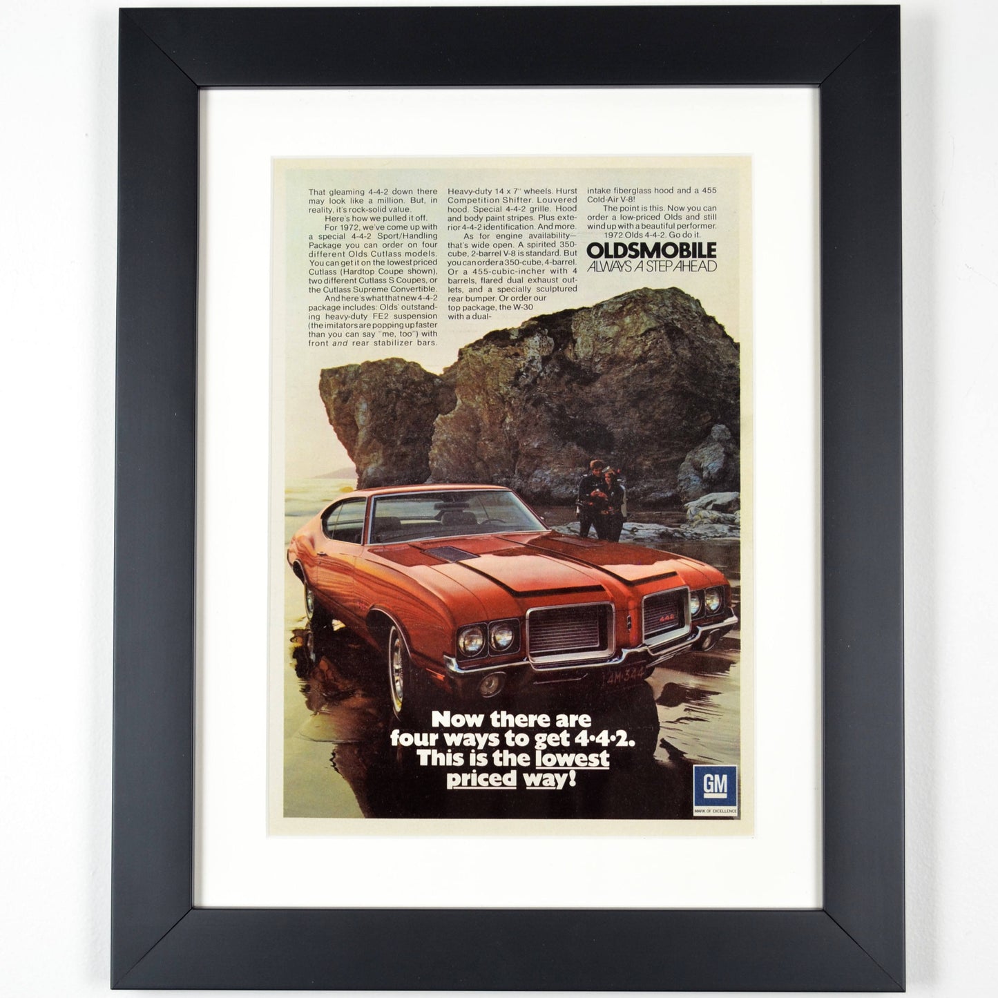 Complete Your 442 Collection: Framed 1972 Oldsmobile Wall Art