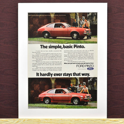 Ford Pinto automotive print ad