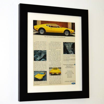 American Muscle Meets Italian Design: Framed 1973 Ford Pantera Print