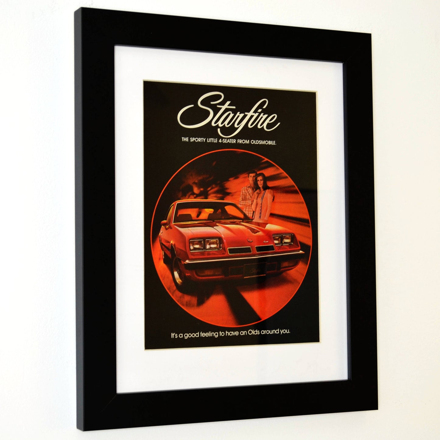 1975 Oldsmobile Starfire classic car print, Framed vintage automotive wall art