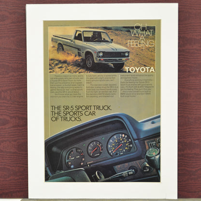 1979 Toyota SR5 sport pick up truck print ad