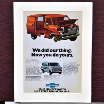 1976 Chevrolet Van print ad