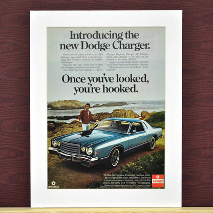 1976 Dodge Charger classic car print ad,