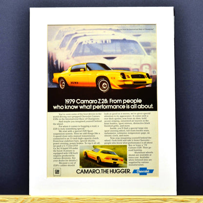 1979 Chevrolet Camaro z28 nostalgia print ad 2