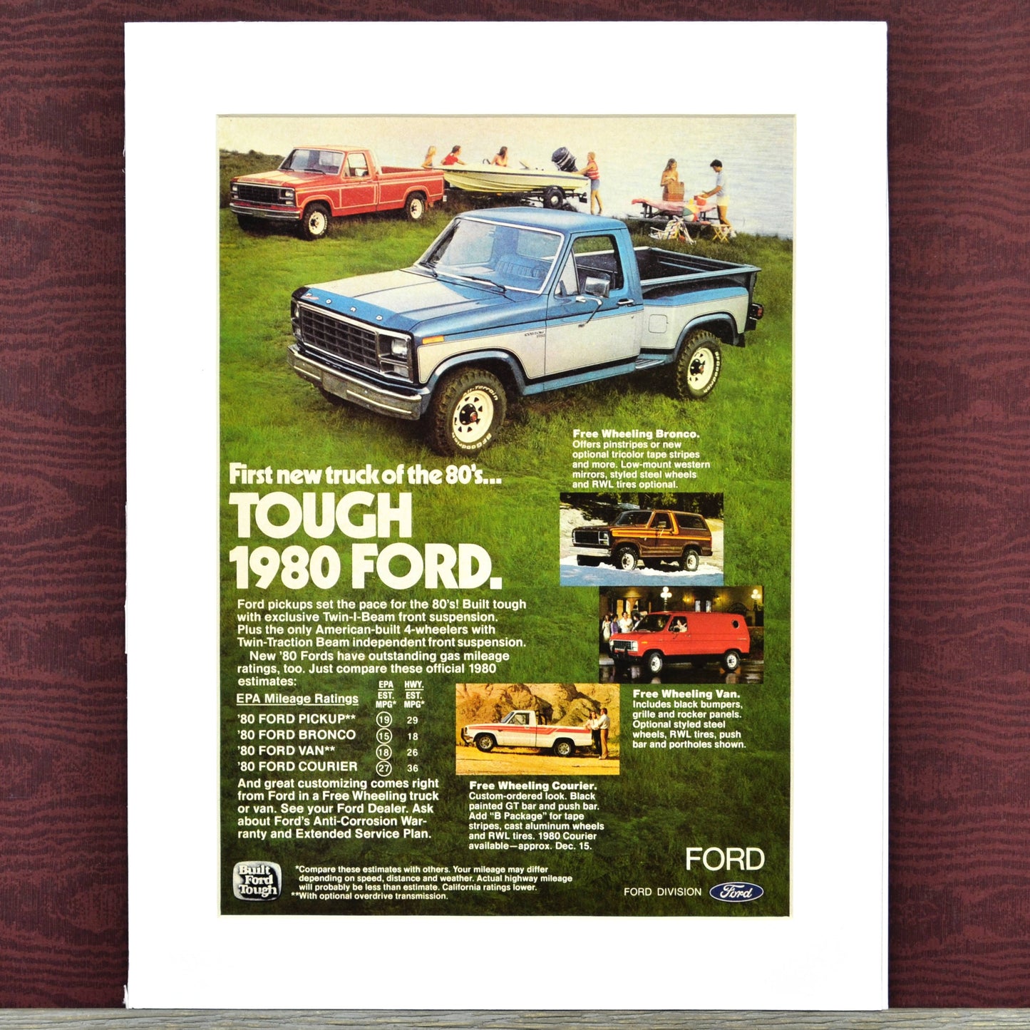 Own a Piece of Ford Tough: Framed 1980 F150 Ad