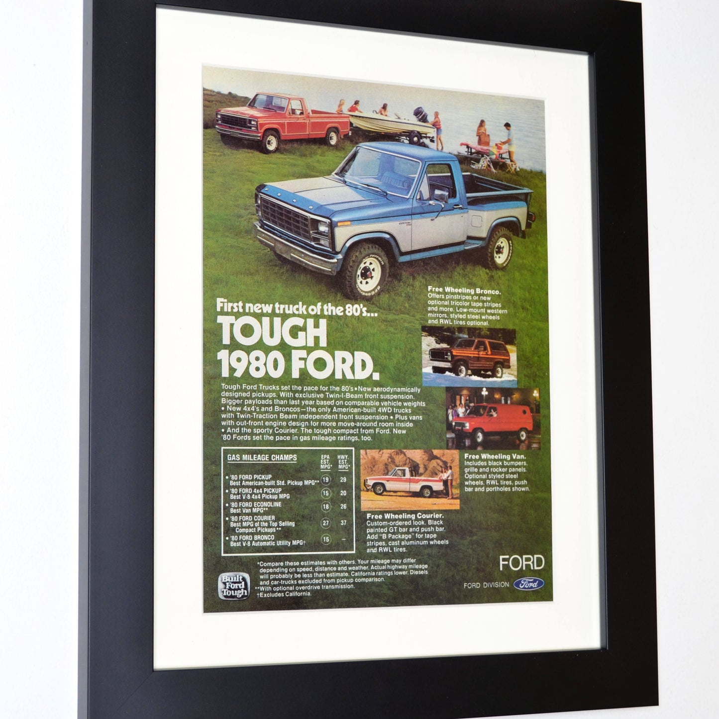 Own a Piece of Ford Tough: Framed 1980 F150 Ad