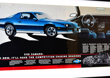 1982 Chevrolet Camaro z28 nostalgia print ad