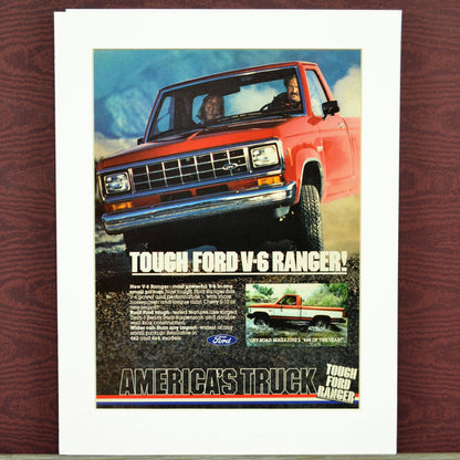 1983 Ford Ranger pick up truck advertisement