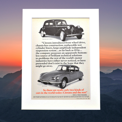 Vintage 1969 Citroën Print Ad - Unique Classic Car Wall Art 