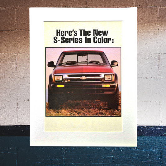 1994 Chevrolet S-10 Vintage Truck Ad - Classic Chevy Pickup Art for Garage or Man Cave