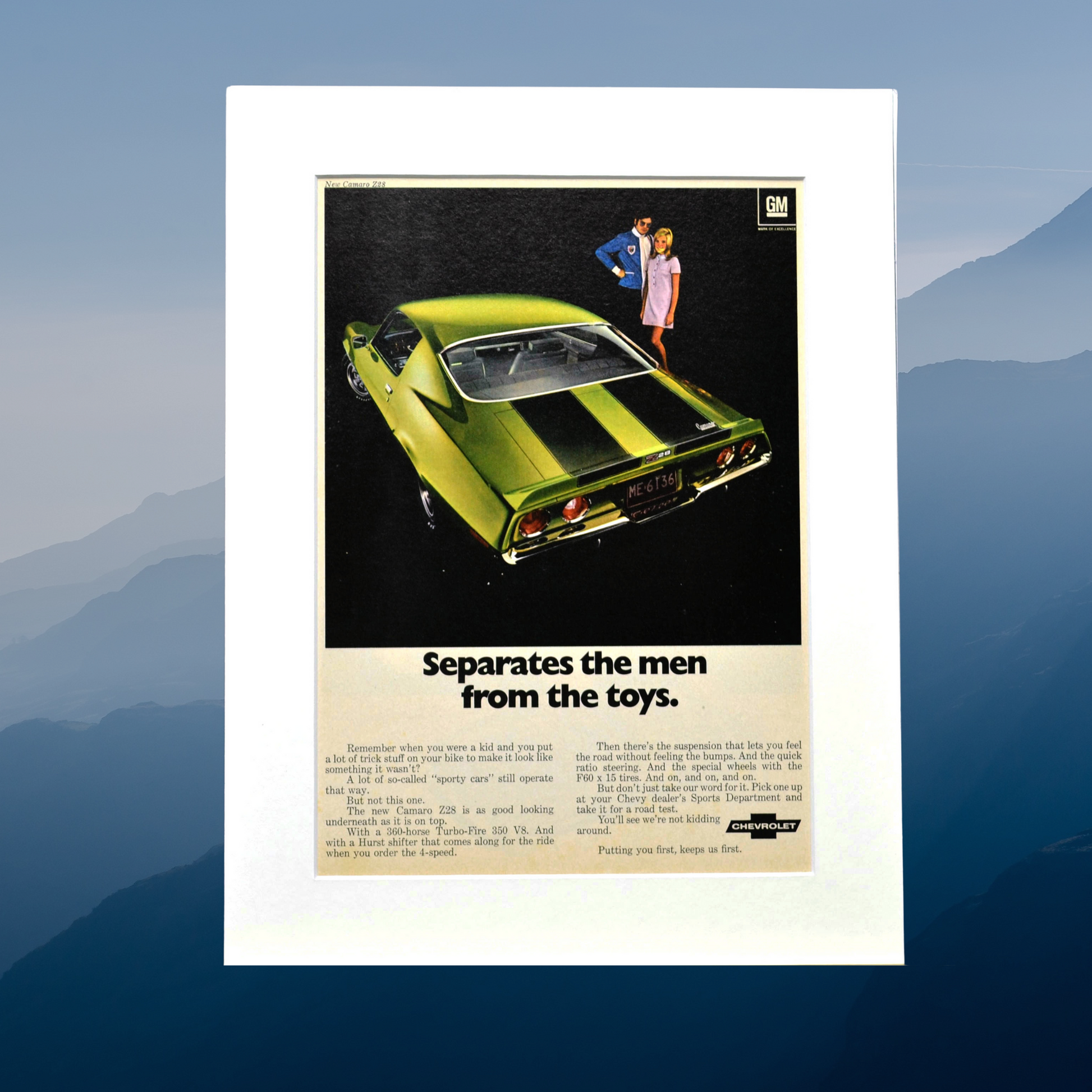1970 Chevrolet Camaro Z-28 Ad | Vintage Muscle Car Wall Art & Gift 1970 Chevrolet Camaro Z-28 Ad | Vintage Muscle Car Wall Art & Gift