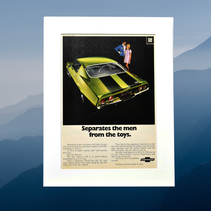 1970 Chevrolet Camaro Z-28 Ad - Vintage Muscle Car Print for Garage or Mancave Decor