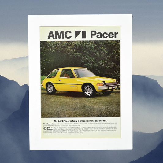1970s AMC Pacer X Ad - Unique Vintage Car Print