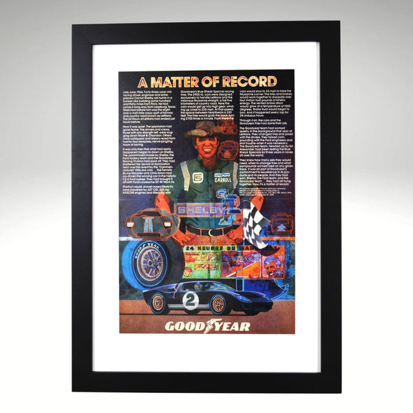 CarolshelbyGoodyearposterframe