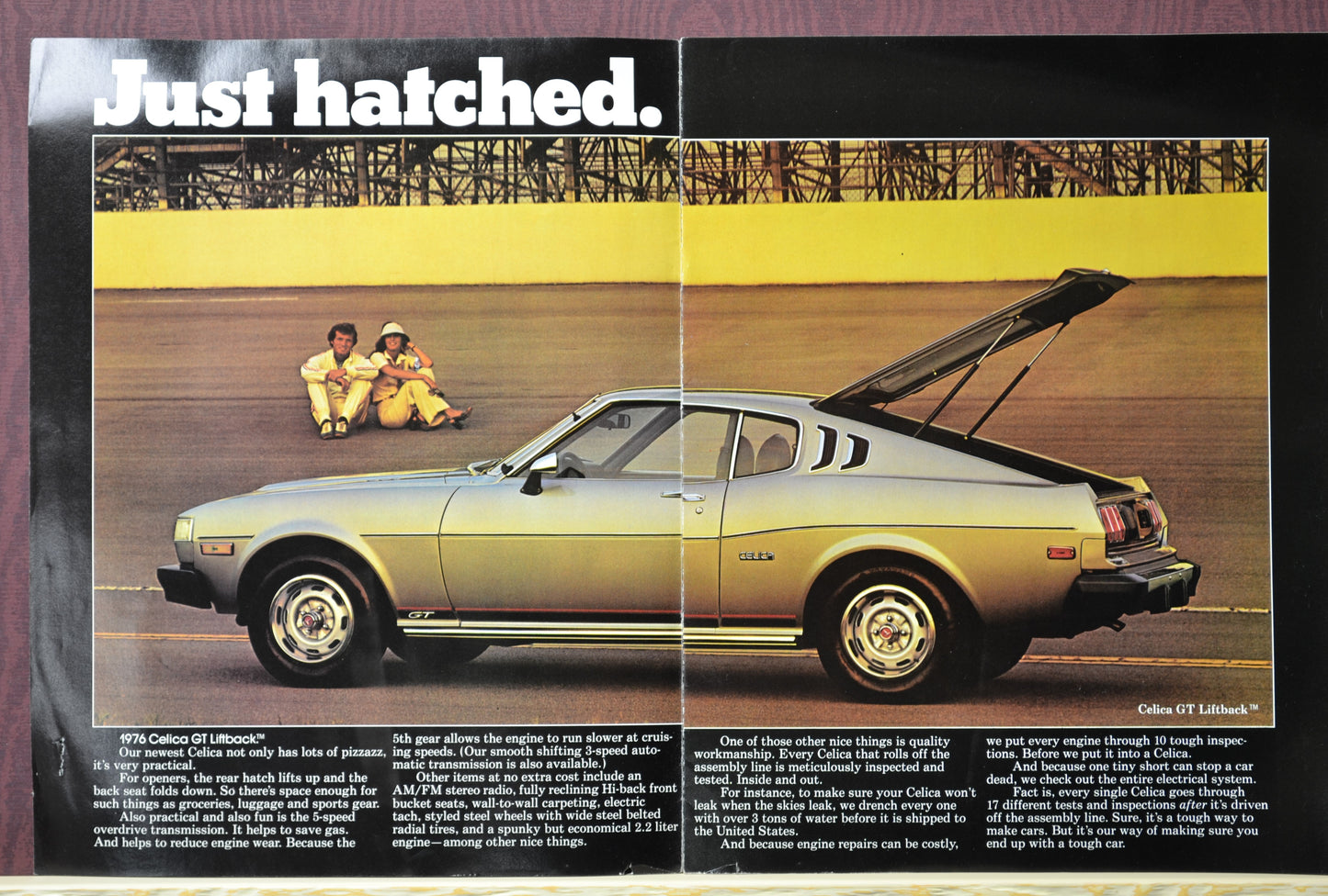 1976 Toyota Celica Dealer Ad Brochure – Vintage Automotive Literature 2-3