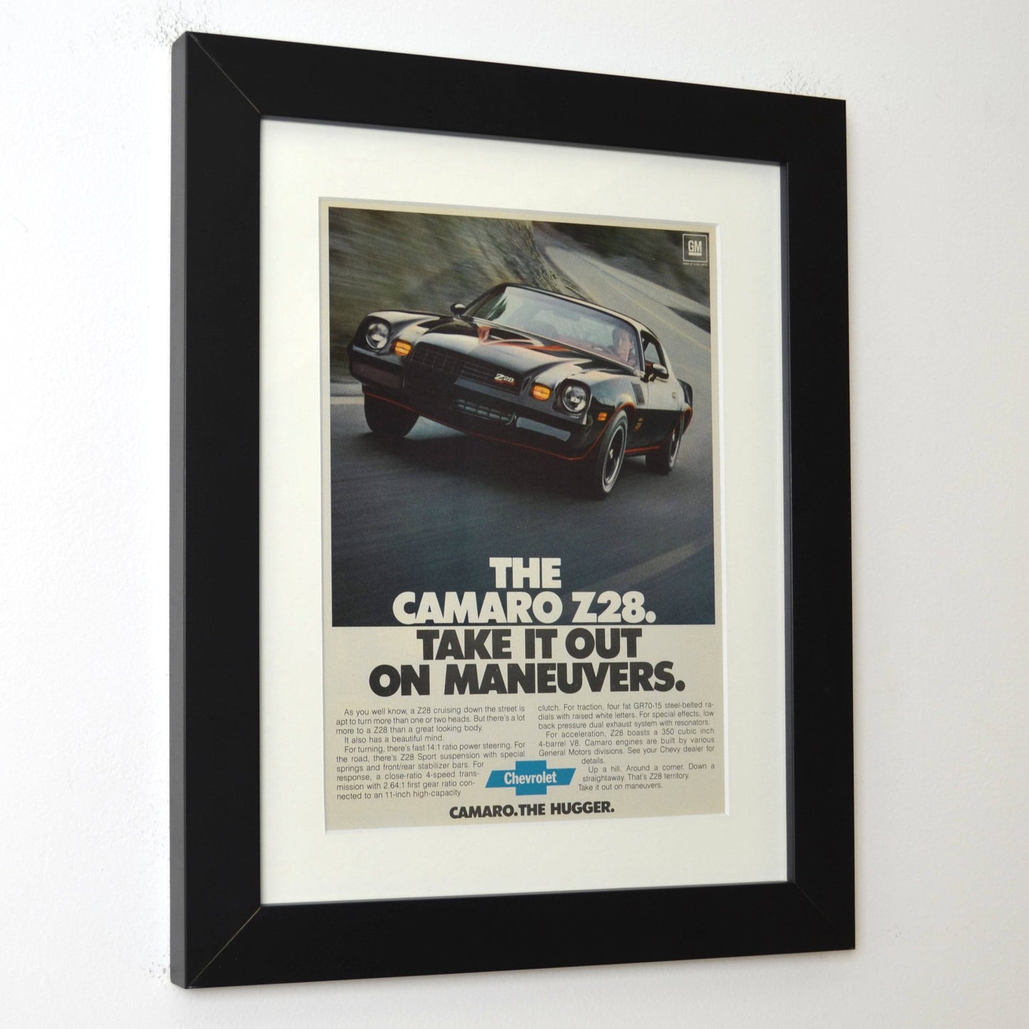 1978 Chevrolet Camaro Z28 Ad framed