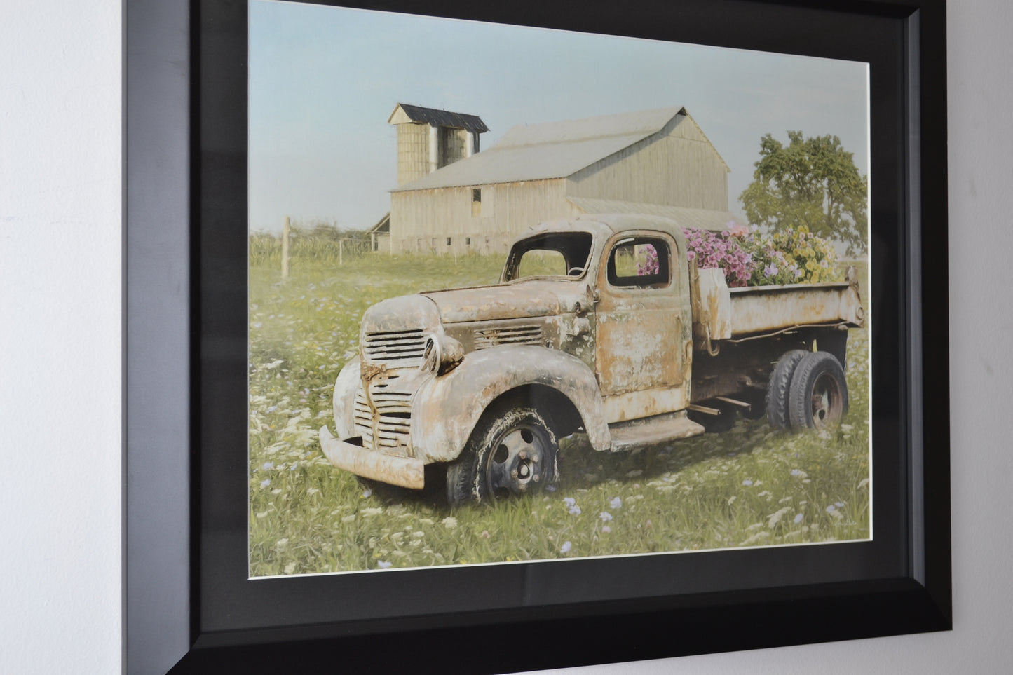 Wildflowers & Workhorses: Framed Print - Vintage Farm Truck