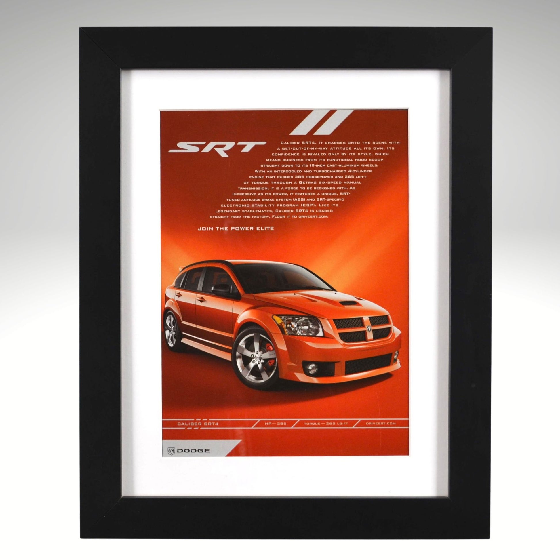 dodge-caliber-srt4-turbo-framed-12x15-modern-mopar-wall-art