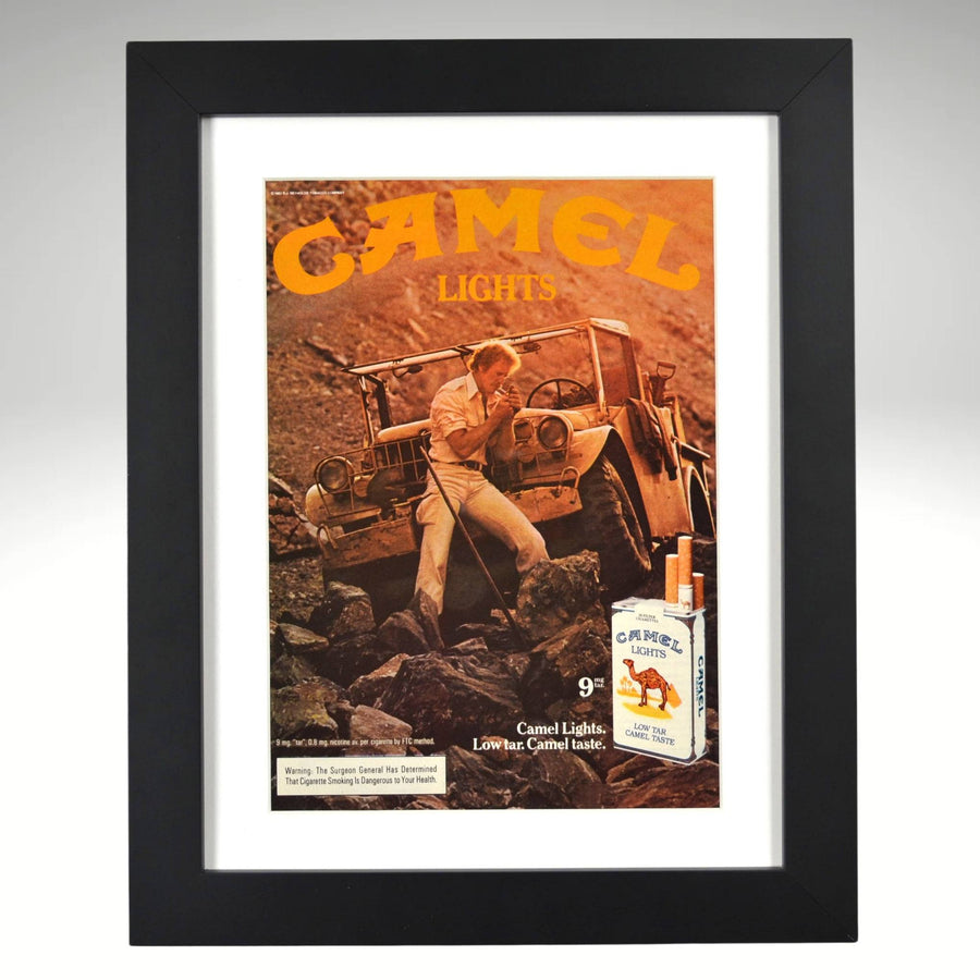 Dodge M-37 Power Wagon Camel Ad – Vintage Truck Wall Art (Framed 12x15)