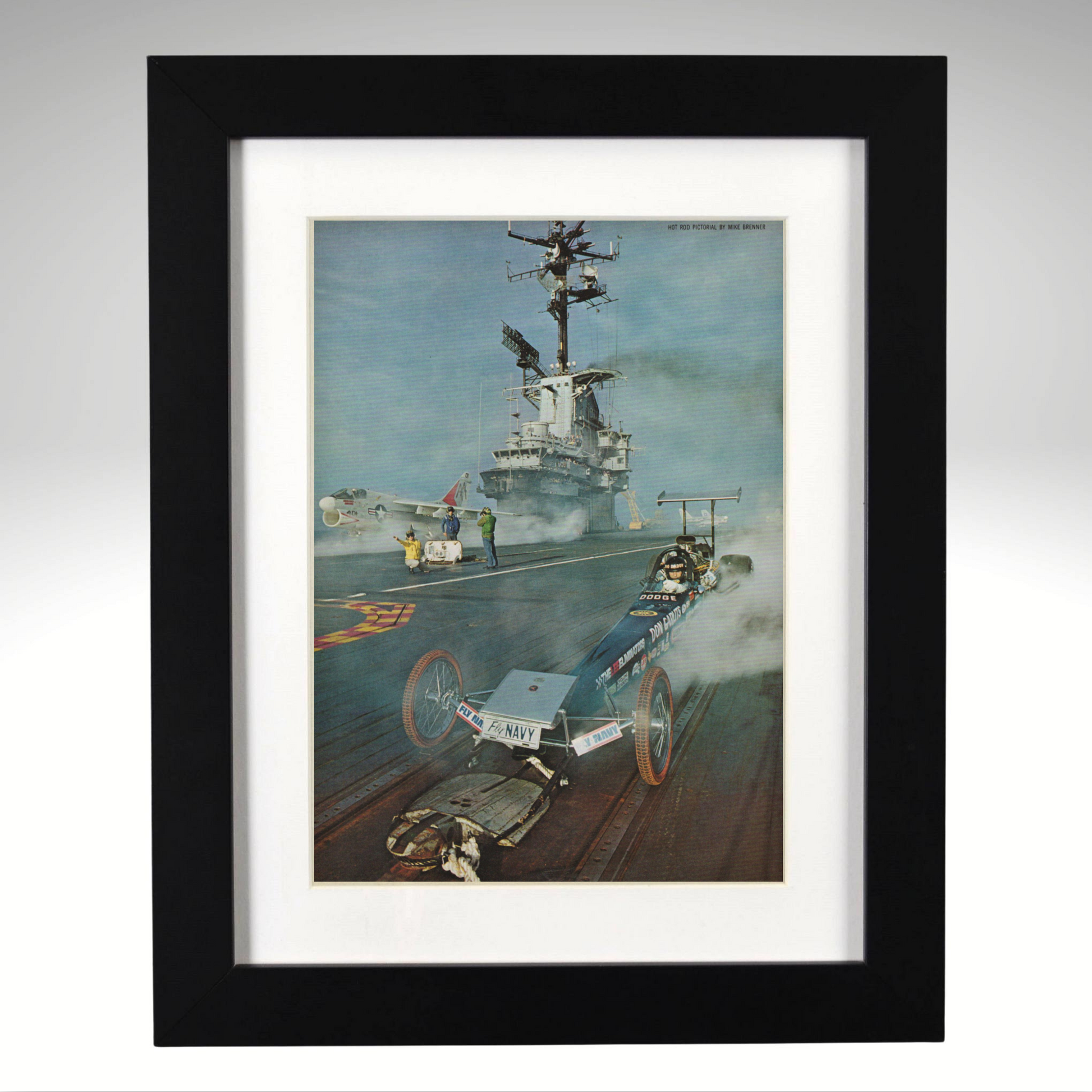 1972 Don Garlits Swamp Rat 16 USS Lexington framed print